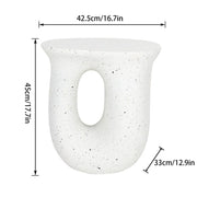Darrahopens Furniture > Bar Stools & Chairs > Table & Bar Stools U-Shaped Terrazzo Concrete Outdoor Stool