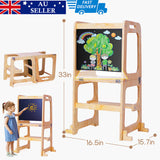 Darrahopens Furniture > Bar Stools & Chairs > Table & Bar Stools Wooden Toddler Step Stool Learning Tower Kitchen Safety