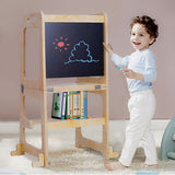 Darrahopens Furniture > Bar Stools & Chairs > Table & Bar Stools Wooden Toddler Step Stool Learning Tower Kitchen Safety