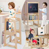 Darrahopens Furniture > Bar Stools & Chairs > Table & Bar Stools Wooden Toddler Step Stool Learning Tower Kitchen Safety