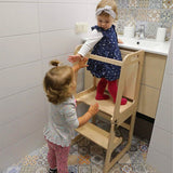 Darrahopens Furniture > Bar Stools & Chairs > Table & Bar Stools Wooden Toddler Step Stool Learning Tower Kitchen Safety