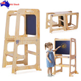 Darrahopens Furniture > Bar Stools & Chairs > Table & Bar Stools Wooden Toddler Step Stool Learning Tower Kitchen Safety