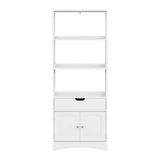 Darrahopens Furniture > Bathroom Artiss Bathroom Floor Storage Cabinet with 2 Drawers 3 Open Shelves 2 Doors White