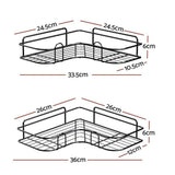Darrahopens Furniture > Bathroom > Bathroom Cabinets, Cupboards & Storage 2 Pack Bathroom Corner Shelf Storage Racks