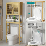 Darrahopens Furniture > Bathroom > Bathroom Cabinets, Cupboards & Storage 4-Tier Bamboo Bathroom Toilet Storage Rack