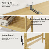 Darrahopens Furniture > Bathroom > Bathroom Cabinets, Cupboards & Storage 4-Tier Bamboo Bathroom Toilet Storage Rack