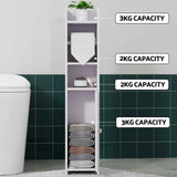 Darrahopens Furniture > Bathroom > Bathroom Cabinets, Cupboards & Storage Artiss 2X Bathroom Cabinet Toilet Roll Holder 76cm