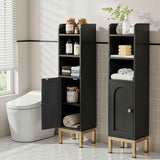 Darrahopens Furniture > Bathroom > Bathroom Cabinets, Cupboards & Storage Artiss 2X Bathroom Storage Cabinet Floor Organizer Toilet Corner Adjustable Black
