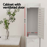 Darrahopens Furniture > Bathroom > Bathroom Cabinets, Cupboards & Storage Artiss 2X Bathroom Toilet Storage Cabinet Laundry Tallboy Cupboard