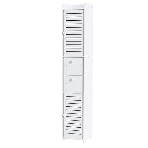 Darrahopens Furniture > Bathroom > Bathroom Cabinets, Cupboards & Storage Artiss 2X Bathroom Toilet Storage Cabinet Laundry Tallboy Cupboard