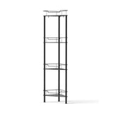 Darrahopens Furniture > Bathroom > Bathroom Cabinets, Cupboards & Storage Artiss 4 Tier Floor Standing Corner Shower Caddy Bathroom Organizer Black