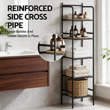 Darrahopens Furniture > Bathroom > Bathroom Cabinets, Cupboards & Storage Artiss 5 Tier Floor Standing Corner Shower Caddy Bathroom Organizer Black