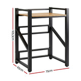 Darrahopens Furniture > Bathroom > Bathroom Cabinets, Cupboards & Storage Artiss Over Washing Machine Rack Laundry Shelf Space Saver 75cm Black