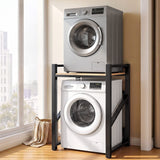 Darrahopens Furniture > Bathroom > Bathroom Cabinets, Cupboards & Storage Artiss Over Washing Machine Rack Laundry Shelf Space Saver 75cm Black