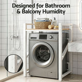 Darrahopens Furniture > Bathroom > Bathroom Cabinets, Cupboards & Storage Artiss Over Washing Machine Rack Laundry Shelf Space Saver 75cm White
