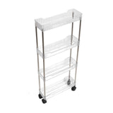 Darrahopens Furniture > Bathroom > Bathroom Cabinets, Cupboards & Storage Bathroom Gap Shelf Bathroom Cosmetics Transparent Storage Rack Multi Layer Bathroom Organizer 4 Layers 37x12x70cm In Australia - Darrahopens