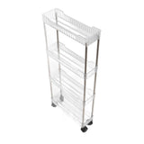 Darrahopens Furniture > Bathroom > Bathroom Cabinets, Cupboards & Storage Bathroom Gap Shelf Bathroom Cosmetics Transparent Storage Rack Multi Layer Bathroom Organizer 4 Layers 37x12x70cm In Australia - Darrahopens