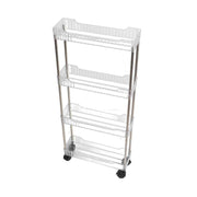 Darrahopens Furniture > Bathroom > Bathroom Cabinets, Cupboards & Storage Bathroom Gap Shelf Bathroom Cosmetics Transparent Storage Rack Multi Layer Bathroom Organizer 4 Layers 37x12x70cm In Australia - Darrahopens