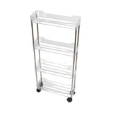 Darrahopens Furniture > Bathroom > Bathroom Cabinets, Cupboards & Storage Bathroom Gap Shelf Bathroom Cosmetics Transparent Storage Rack Multi Layer Bathroom Organizer 4 Layers 37x12x70cm In Australia - Darrahopens