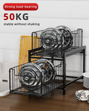 CARLA HOME 2 Tier Sliding Cabinet Organizer Drawer Storage Rack for Kitchen or Bathroom | darrahopens.com.au Premium AU Stock