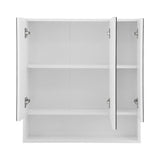 Darrahopens Furniture > Bathroom > Bathroom Cabinets, Cupboards & Storage Cefito Bathroom Mirror Cabinet Medicine Adjustable Shelves Wall Hung 700x750mm White