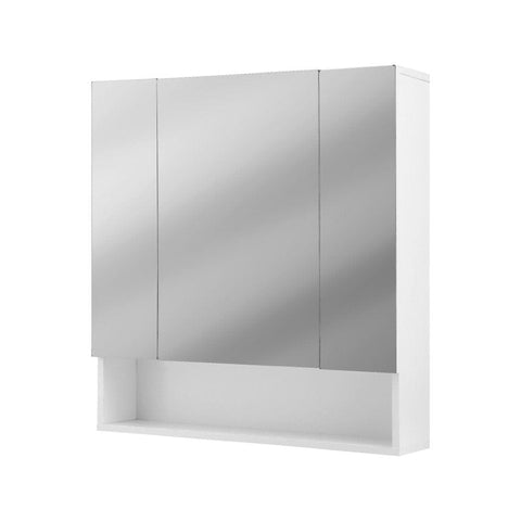 Darrahopens Furniture > Bathroom > Bathroom Cabinets, Cupboards & Storage Cefito Bathroom Mirror Cabinet Medicine Adjustable Shelves Wall Hung 700x750mm White
