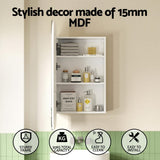 Darrahopens Furniture > Bathroom > Bathroom Cabinets, Cupboards & Storage Cefito Bathroom Mirror Cabinet Medicine Shaving Arch Wall Hung 450x900mm White