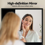 Darrahopens Furniture > Bathroom > Bathroom Cabinets, Cupboards & Storage Cefito Bathroom Mirror Cabinet Mirrored Medicine Adjustable Shelf Wall Mounted 560mm Black