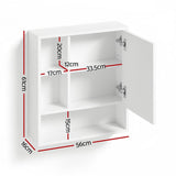 Darrahopens Furniture > Bathroom > Bathroom Cabinets, Cupboards & Storage Cefito Bathroom Mirror Cabinet Mirrored Medicine Adjustable Shelf Wall Mounted 560mm White