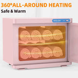 Darrahopens Furniture > Bathroom > Bathroom Cabinets, Cupboards & Storage Pink 23L Hot Towel Warmer Cabinet with UV Sterilizer for Salon and Home Use In Australia - Darrahopens