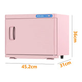 Darrahopens Furniture > Bathroom > Bathroom Cabinets, Cupboards & Storage Pink 23L Hot Towel Warmer Cabinet with UV Sterilizer for Salon and Home Use In Australia - Darrahopens
