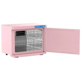 Darrahopens Furniture > Bathroom > Bathroom Cabinets, Cupboards & Storage Pink 23L Hot Towel Warmer Cabinet with UV Sterilizer for Salon and Home Use In Australia - Darrahopens