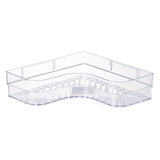Darrahopens Furniture > Bathroom > Bathroom Cabinets, Cupboards & Storage Shower Corner Shelf Plastic Corner Shower Caddy Wall Mounted Shower Organizer for Bathroom Toilet Crystal White In Australia - Darrahopens