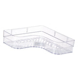 Darrahopens Furniture > Bathroom > Bathroom Cabinets, Cupboards & Storage Shower Corner Shelf Plastic Corner Shower Caddy Wall Mounted Shower Organizer for Bathroom Toilet Crystal White In Australia - Darrahopens
