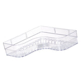 Darrahopens Furniture > Bathroom > Bathroom Cabinets, Cupboards & Storage Shower Corner Shelf Plastic Corner Shower Caddy Wall Mounted Shower Organizer for Bathroom Toilet Crystal White In Australia - Darrahopens