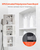 Darrahopens Furniture > Bathroom > Bathroom Cabinets, Cupboards & Storage VEVOR Shower Niche 40.6 x 50.8 x 10.2 cm Recessed Wall Divider Shelf Bathroom