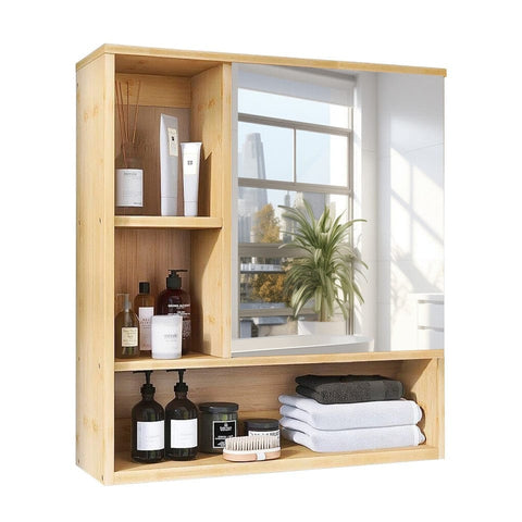 Xl Bathroom Wall Mirror Medicine Cabinet With Single Door And Adjustable Shelves | darrahopens.com.au Premium AU Stock