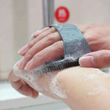 Darrahopens Furniture > Bathroom > Bathtubs Silicone Body Scrubber Exfoliating Shower Brush Soft Silicone Bath Scrub Brush for Deep Skin Cleansing-gray In Australia - Darrahopens