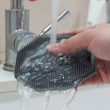Darrahopens Furniture > Bathroom > Bathtubs Silicone Body Scrubber Exfoliating Shower Brush Soft Silicone Bath Scrub Brush for Deep Skin Cleansing-gray In Australia - Darrahopens