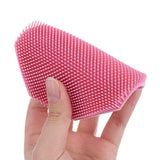 Darrahopens Furniture > Bathroom > Bathtubs Silicone Body Scrubber Exfoliating Shower Brush Soft Silicone Bath Scrub Brush for Deep Skin Cleansing-pink In Australia - Darrahopens