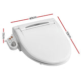 Darrahopens Furniture > Bathroom > Bidets Cefito Electric Bidet Toilet Seat Cover LED Night Light Heated Seat with Remote