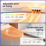 Darrahopens Furniture > Bathroom > Bidets Cefito Smart Electric Bidet Toilet Seat Wireless Remote Heated Dryer Auto Wash