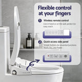 Darrahopens Furniture > Bathroom > Bidets Cefito Smart Electric Bidet Toilet Seat Wireless Remote Heated Dryer Auto Wash