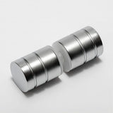 Darrahopens Furniture > Bathroom > Shower Heads & Screens 100cm Frameless Diamond Shower Screen with Nickel Brackets and SS Hinges, Round Knob Handle