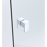Darrahopens Furniture > Bathroom > Shower Heads & Screens 100x100cm Double Door Corner Shower Screen with Channels and SS Hinges - Chrome