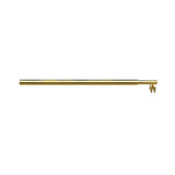 Darrahopens Furniture > Bathroom > Shower Heads & Screens 100x210cm Single Shower Glass Screen with Gold Wall Channel & Round Pole