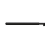 Darrahopens Furniture > Bathroom > Shower Heads & Screens 110x210cm Single Shower Glass Screen with Black Wall Channel & Square Pole