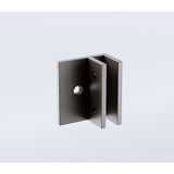 Darrahopens Furniture > Bathroom > Shower Heads & Screens 110x210cm Single Shower Glass Screen with Gunmetal Wall F-Brackets