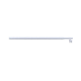 Darrahopens Furniture > Bathroom > Shower Heads & Screens 110x210cm Single Shower Glass Screen with White U-brackets & Round Pole