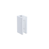 Darrahopens Furniture > Bathroom > Shower Heads & Screens 110x210cm Single Shower Glass Screen with White U-brackets & Round Pole